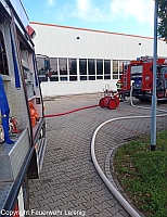 Brand in Lagerhalle